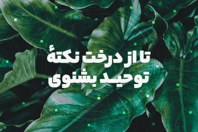 تا از درخت نکته توحید بشنوی*